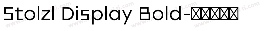 Stolzl Display Bold字体转换